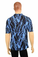 Mens Neon UV Glow Lightning Shirt - Coquetry Clothing