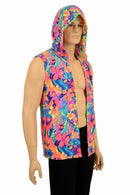 Mens Open Front Hooded Vest - Coquetry Clothing