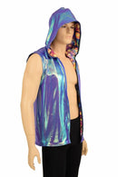 Mens Open Front Hooded Vest - Coquetry Clothing