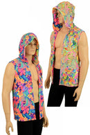 Mens Open Front Hooded Vest - Coquetry Clothing