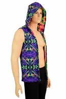 Mens Open Front Hooded Vest - Coquetry Clothing