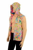 Mens Open Front Hooded Vest - Coquetry Clothing