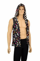Mens Open Front Hooded Vest - Coquetry Clothing