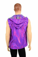 Mens Open Front Hooded Vest - Coquetry Clothing