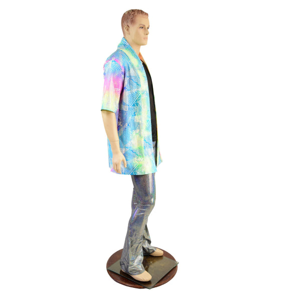 Mens Open Front Nomad Shirt in Spectrum - Coquetry Clothing