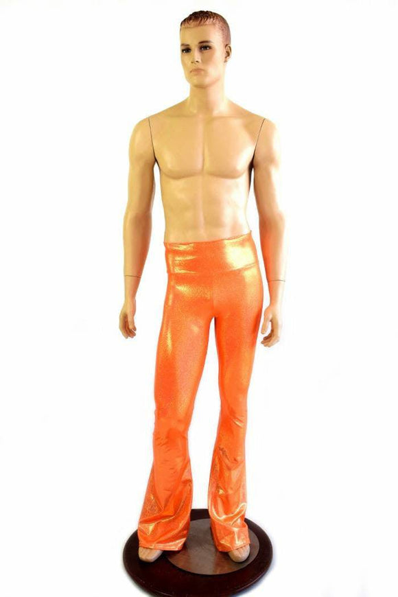 Mens Orange Bootcut Pants - Coquetry Clothing