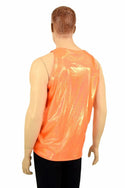 Mens Orange Sparkly Jewel Muscle Tank - 5