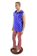 Mens Patriotic Long Sleeve Zipper Hoodie (Hoodie Only) - 6
