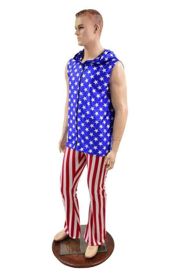 Mens Patriotic Long Sleeve Zipper Hoodie (Hoodie Only) - 6
