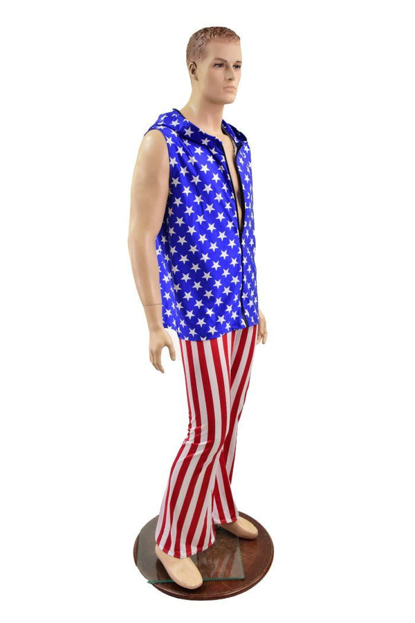 Mens Patriotic Long Sleeve Zipper Hoodie (Hoodie Only) - 8