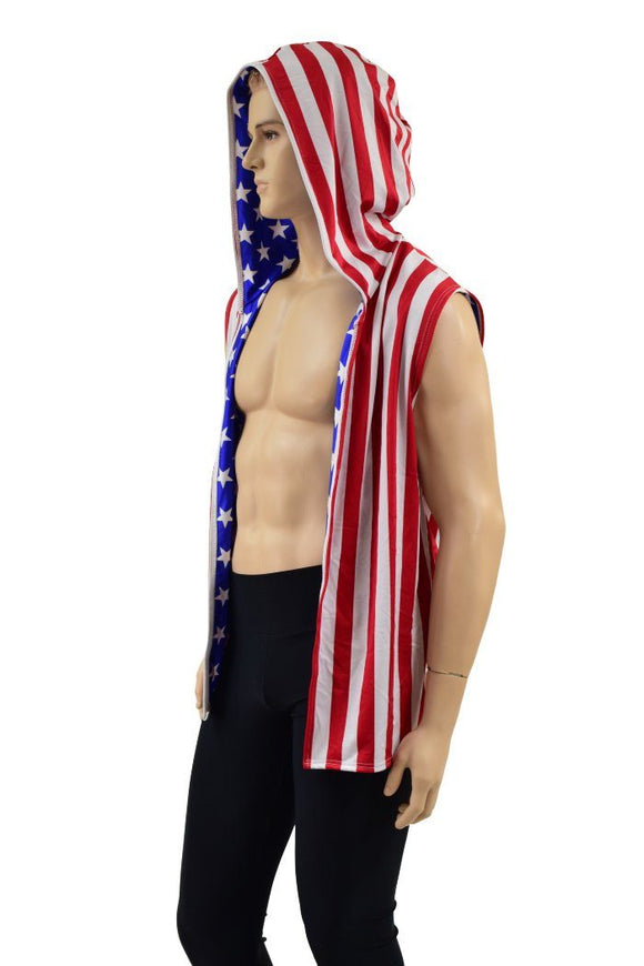 Mens Patriotic Sleeveless Vest - Coquetry Clothing