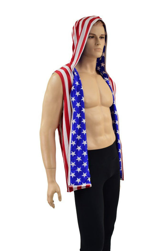 Mens Patriotic Sleeveless Vest - Coquetry Clothing