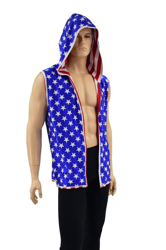 Mens Patriotic Sleeveless Vest - Coquetry Clothing