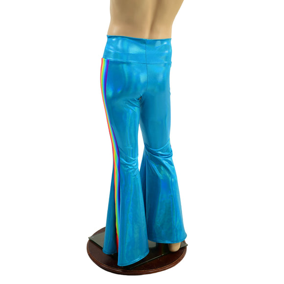 Mens PEACOCK Retro Rainbow Side Panel Solar Flares - Coquetry Clothing