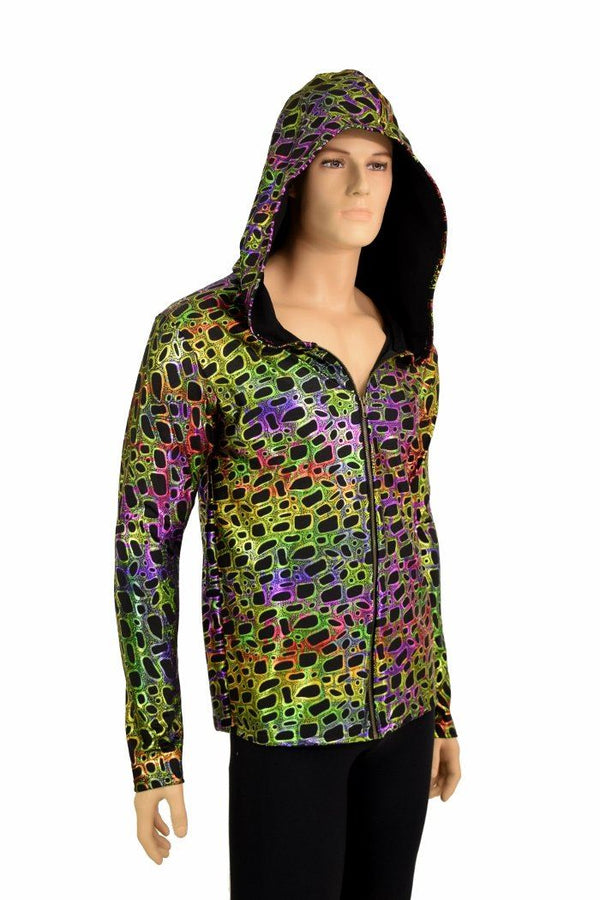 Mens Poisonous Print Long Sleeve Hoodie - 2