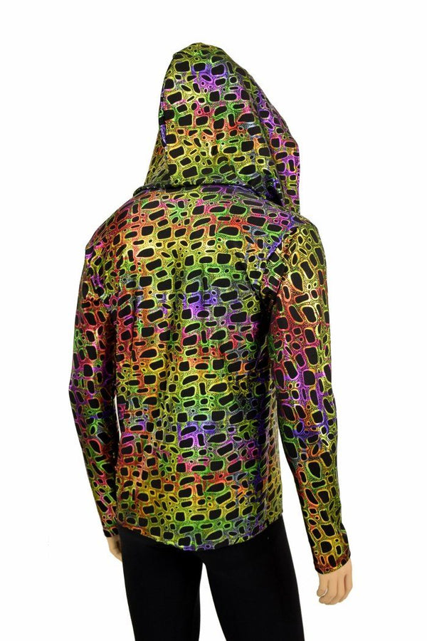 Mens Poisonous Print Long Sleeve Hoodie - 4