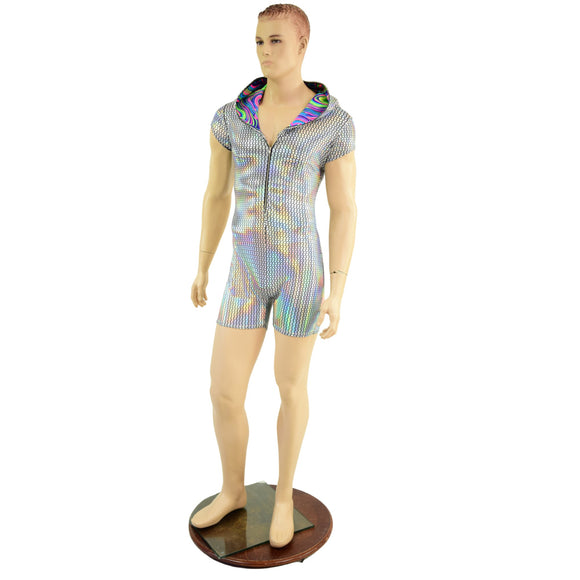 Mens Prism Romper with Zipper - Coquetry Clothing