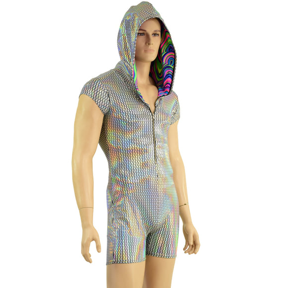 Mens Prism Romper with Zipper - Coquetry Clothing