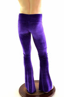 Mens Purple Velvet Bootcut Pants - Coquetry Clothing