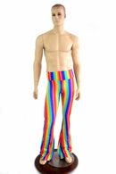Mens Rainbow Stripe Bootcut Pants - Coquetry Clothing
