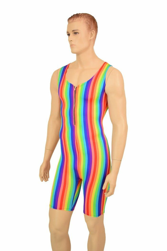 Mens Rainbow Tank Romper - Coquetry Clothing