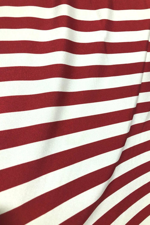 Mens Red and White Stripe Bootcut Pants - Coquetry Clothing