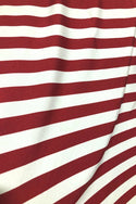Mens Red and White Stripe Bootcut Pants - 7