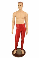 Mens Red Sparkly Jewel Leggings - Coquetry Clothing