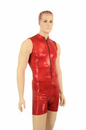 Mens Red Sparkly "Stanley" Romper - 2