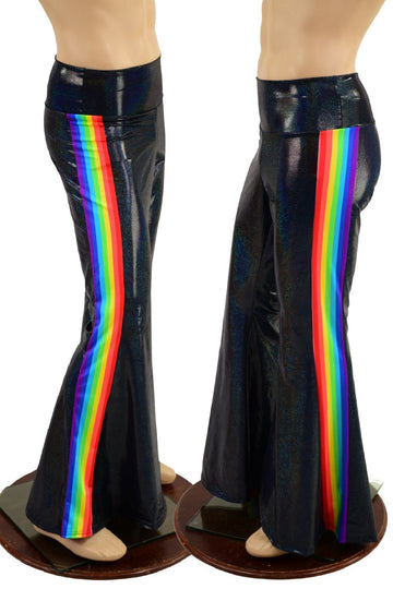 Mens Retro Rainbow Side Panel Solar Flares - Coquetry Clothing