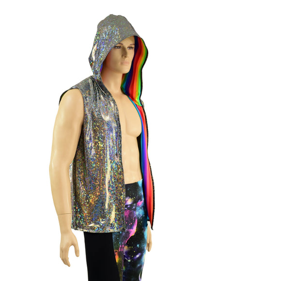 Mens Reversible Hooded Vest - Coquetry Clothing