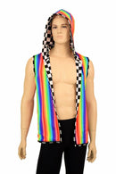 Mens Reversible Hooded Vest - Coquetry Clothing