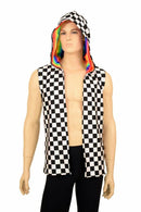 Mens Reversible Hooded Vest - Coquetry Clothing