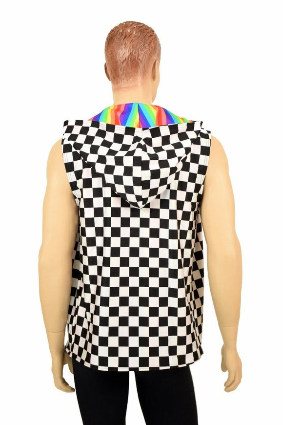 Mens Reversible Hooded Vest - Coquetry Clothing