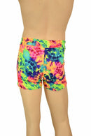 Mens "Rio" Midrise Shorts in Acid Splash - Coquetry Clothing