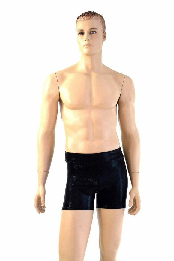 Mens "Rio" Midrise Shorts in Black Mystique - Coquetry Clothing