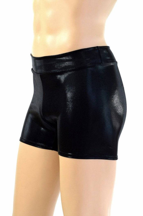 Mens "Rio" Midrise Shorts in Black Mystique - Coquetry Clothing