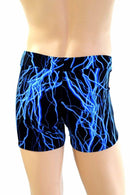 Mens "Rio" Midrise Shorts in Blue Lightning - Coquetry Clothing