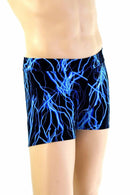 Mens "Rio" Midrise Shorts in Blue Lightning - Coquetry Clothing