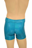 Mens "Rio" Midrise Shorts in Peacock Holo - Coquetry Clothing