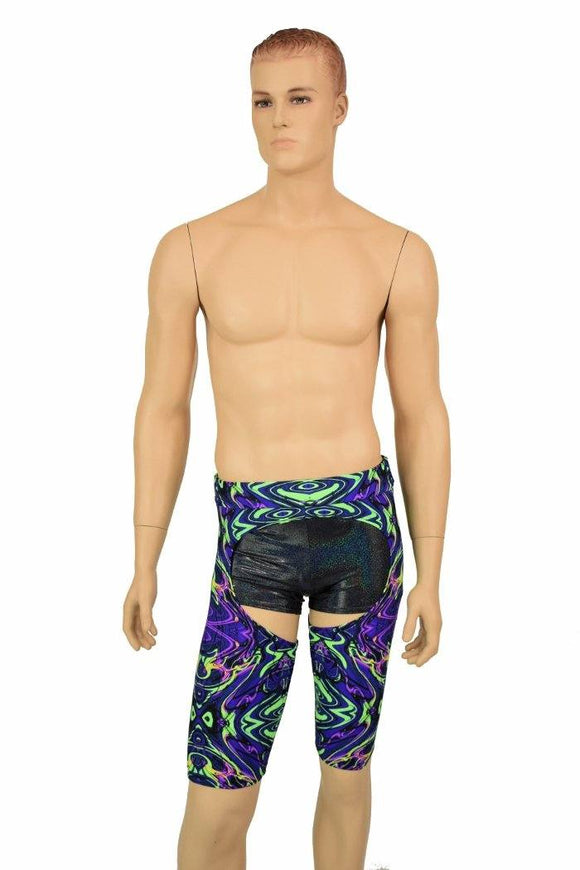 Mens "Sahara" Shorts Chaps in Neon Melt - Coquetry Clothing