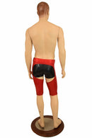 Mens "Sahara" Shorts Chaps in Red Sparkly - Coquetry Clothing