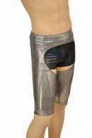 Mens "Sahara" Shorts Chaps in Silver Holo - Coquetry Clothing