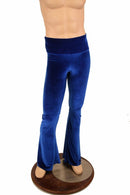 Mens Sapphire Velvet Bootcut Pants - Coquetry Clothing