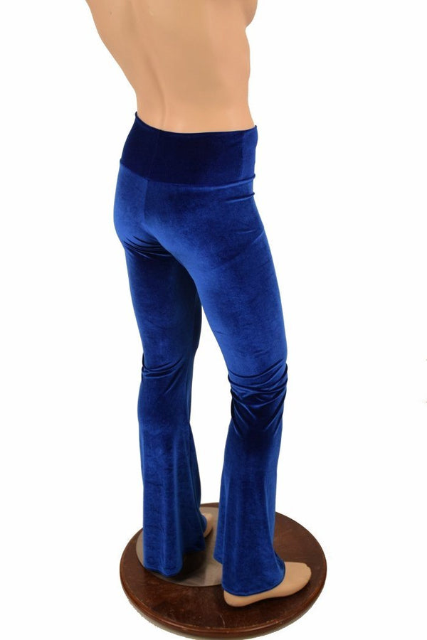 Mens Sapphire Velvet Bootcut Pants - 4