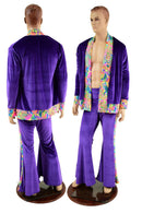 Mens Side Panel Solar Flares and Not - A - Cardigan Set - Coquetry Clothing