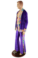Mens Side Panel Solar Flares and Not - A - Cardigan Set - Coquetry Clothing