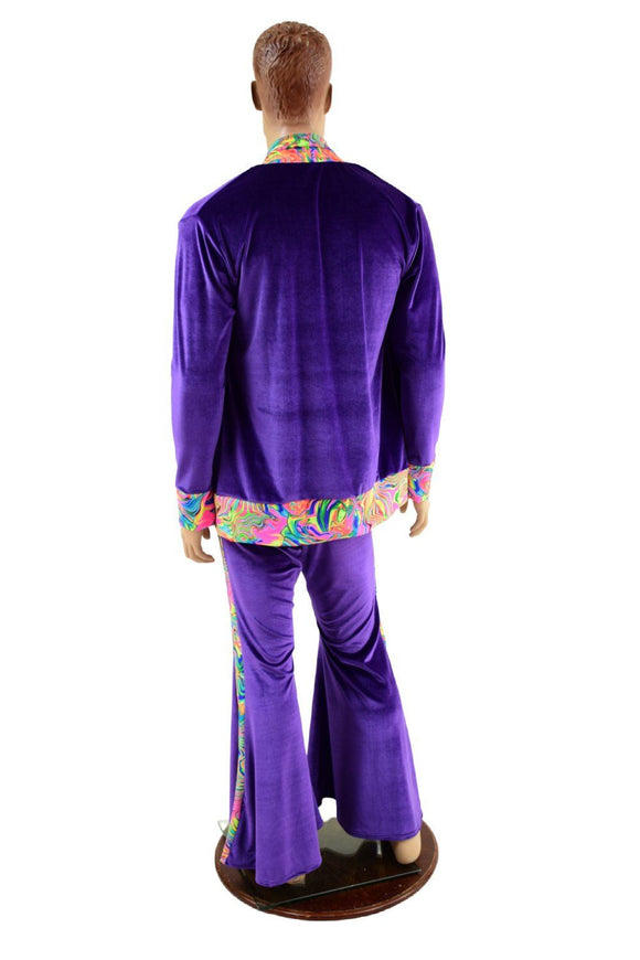 Mens Side Panel Solar Flares and Not - A - Cardigan Set - Coquetry Clothing