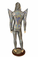 Mens Silver Mega Shoulder Catsuit - 3