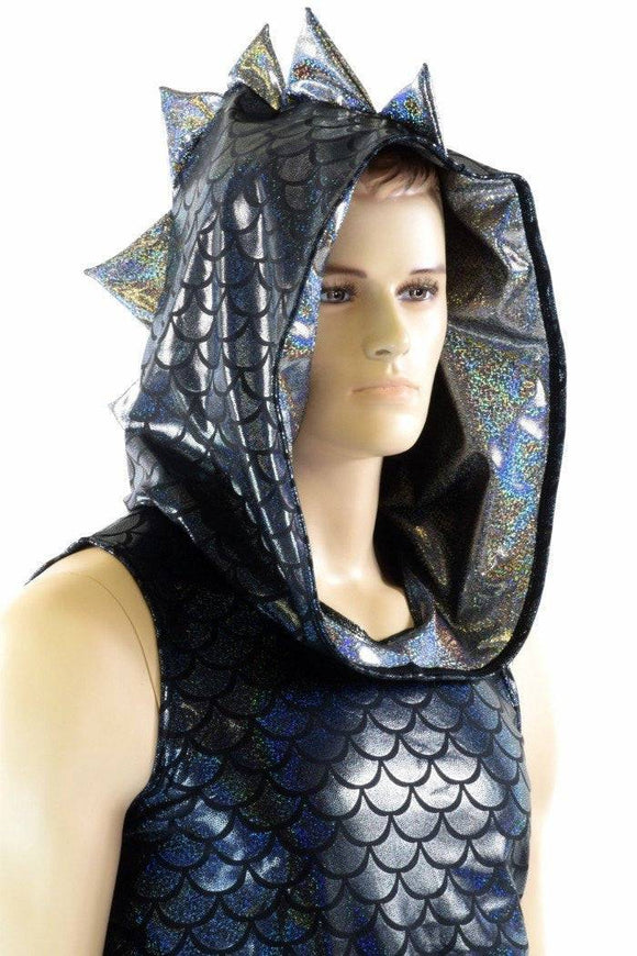 Mens Sleeveless Dragon Hoodie - Coquetry Clothing